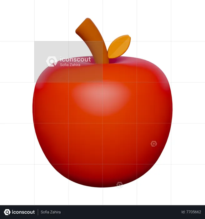 Manzana  3D Icon