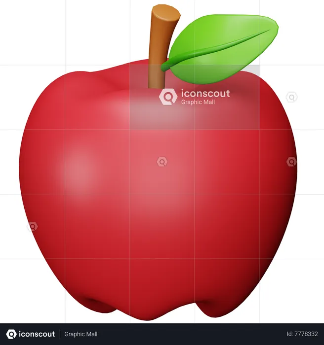 Manzana  3D Icon