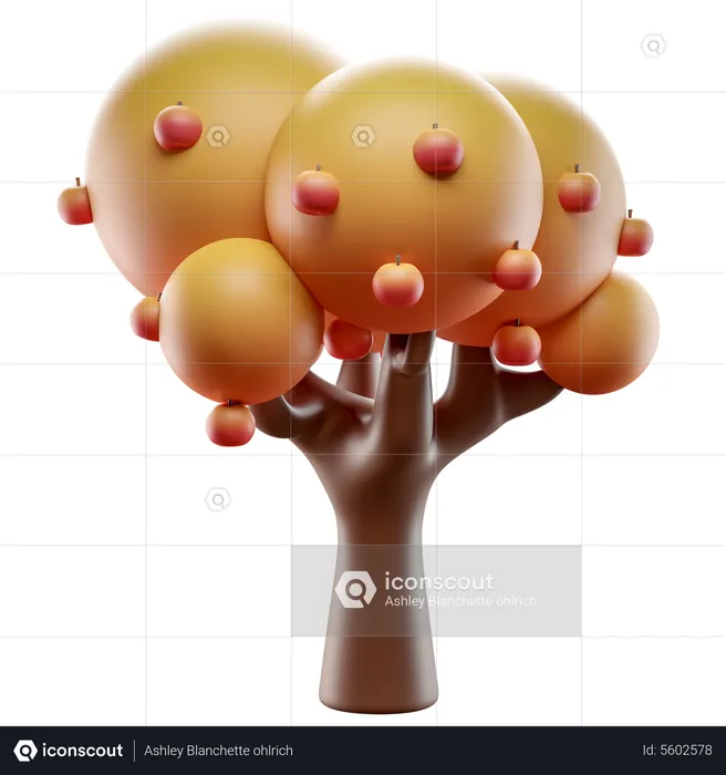 Árbol de manzana  3D Icon