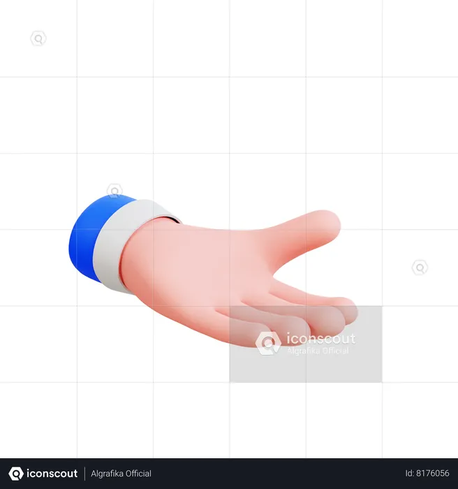 Mão de apresentação  3D Icon