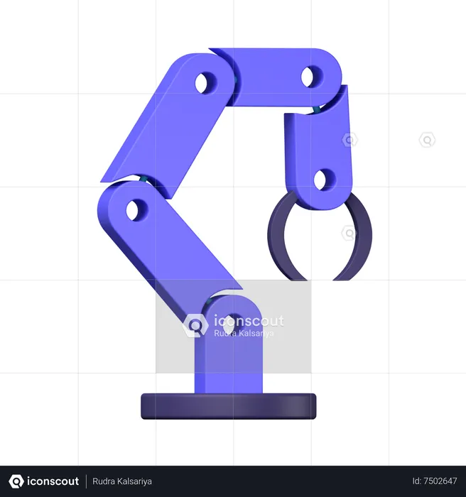 Mão robótica  3D Icon