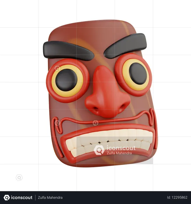 Tiki maorí  3D Icon