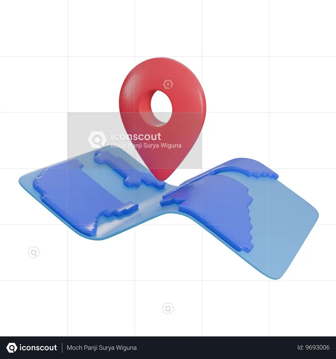 地図  3D Icon