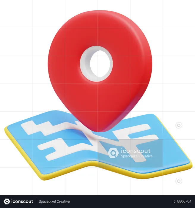 Map  3D Icon