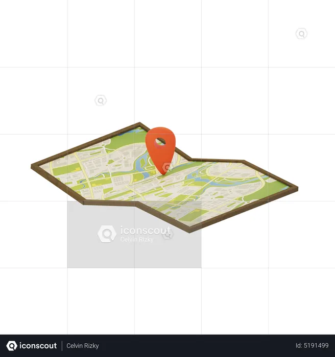 Map  3D Icon