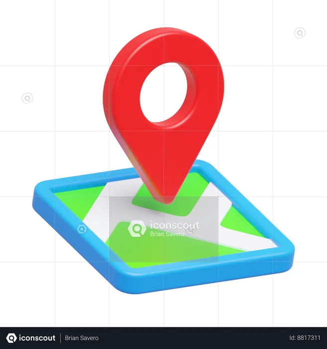 Map  3D Icon