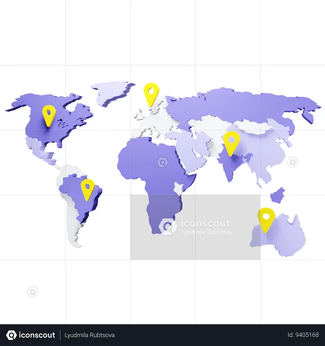 Map  3D Icon