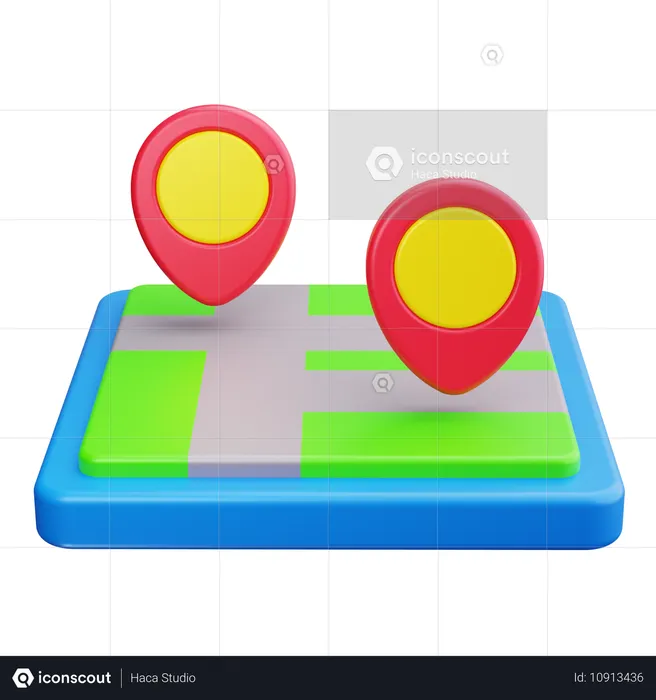 Map  3D Icon