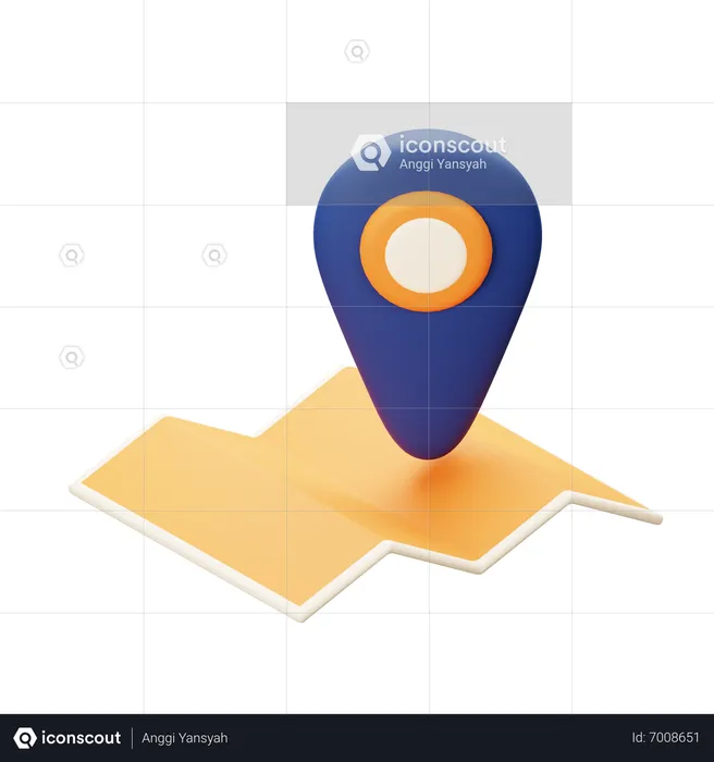 Map  3D Icon