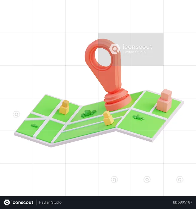 Map  3D Icon