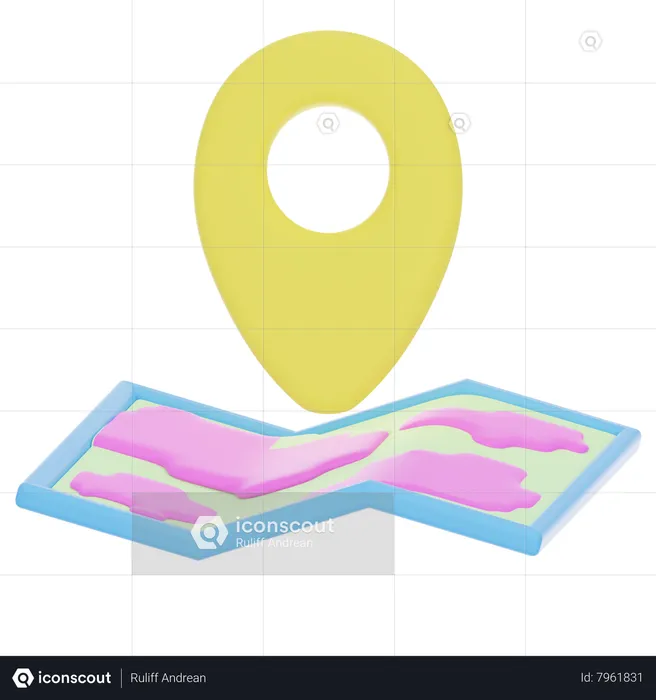 Map  3D Icon