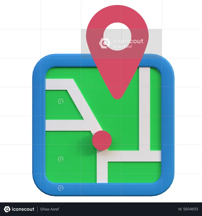 Map  3D Icon