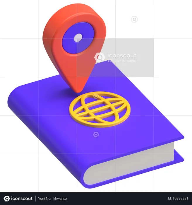 地図帳  3D Icon