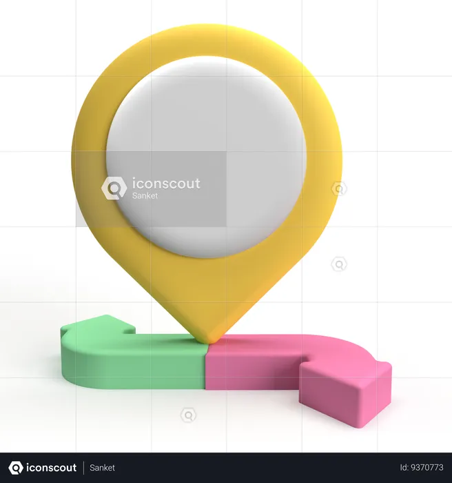 Map Direction  3D Icon