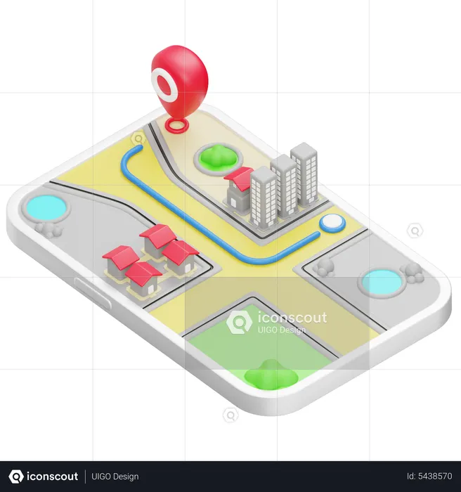Map Journey  3D Icon