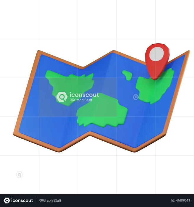 Map Pin  3D Illustration