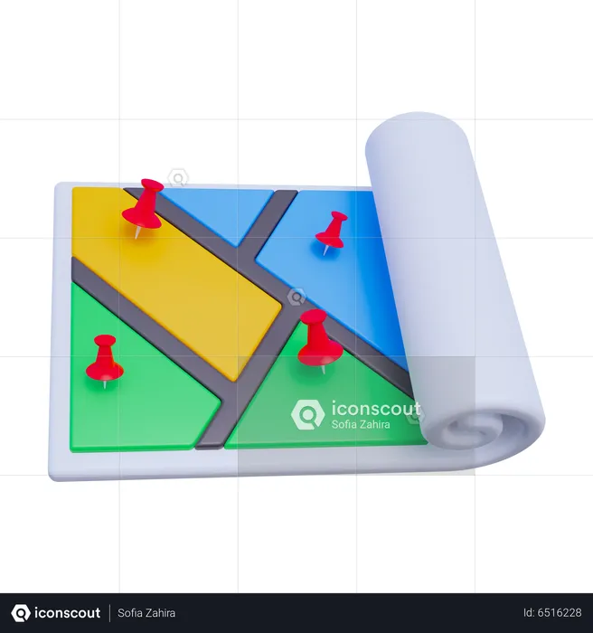Map Pin Point  3D Icon