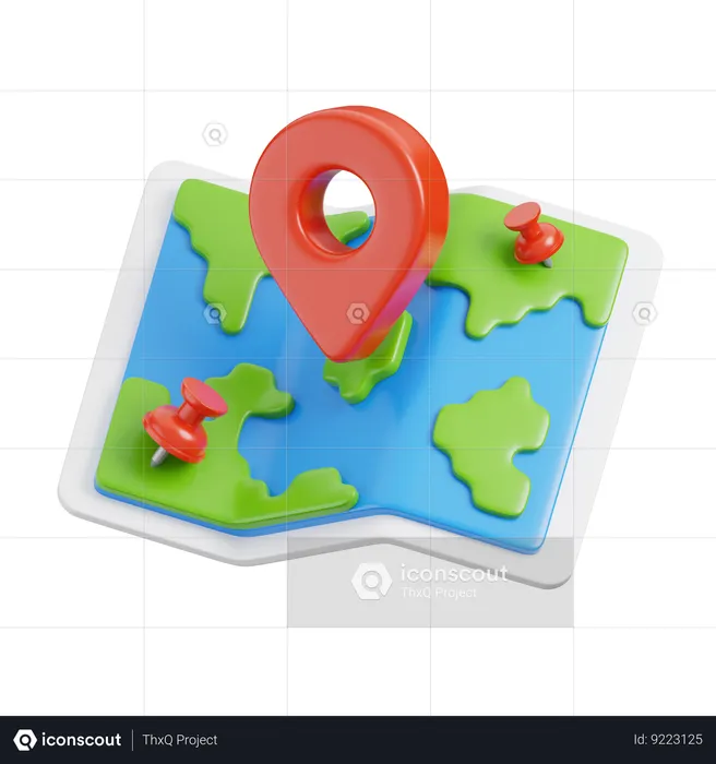 Mapa  3D Icon