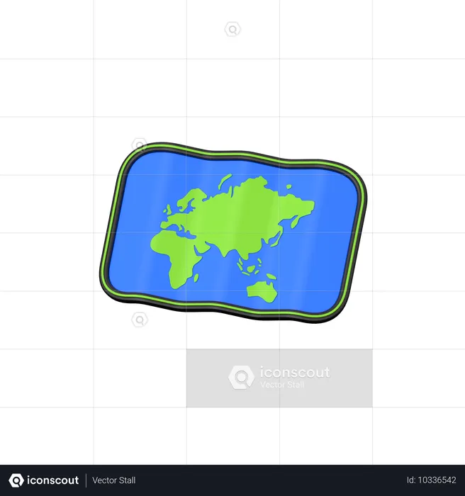 Mapa  3D Icon