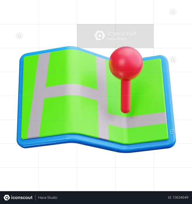 Mapa  3D Icon