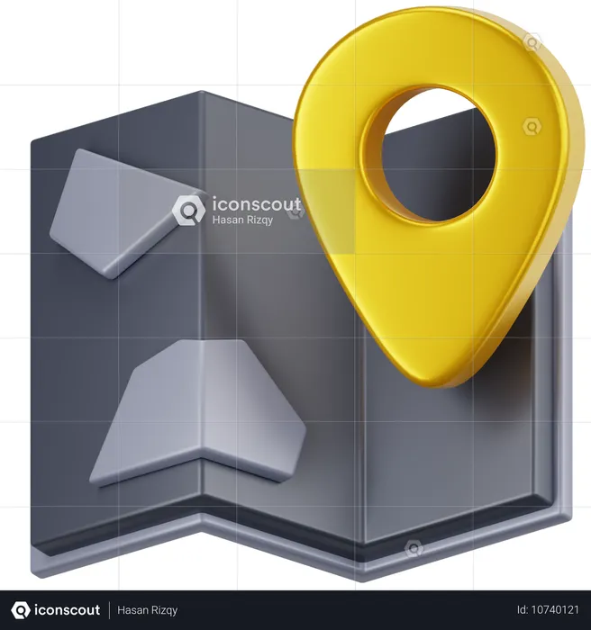 Mapa  3D Icon