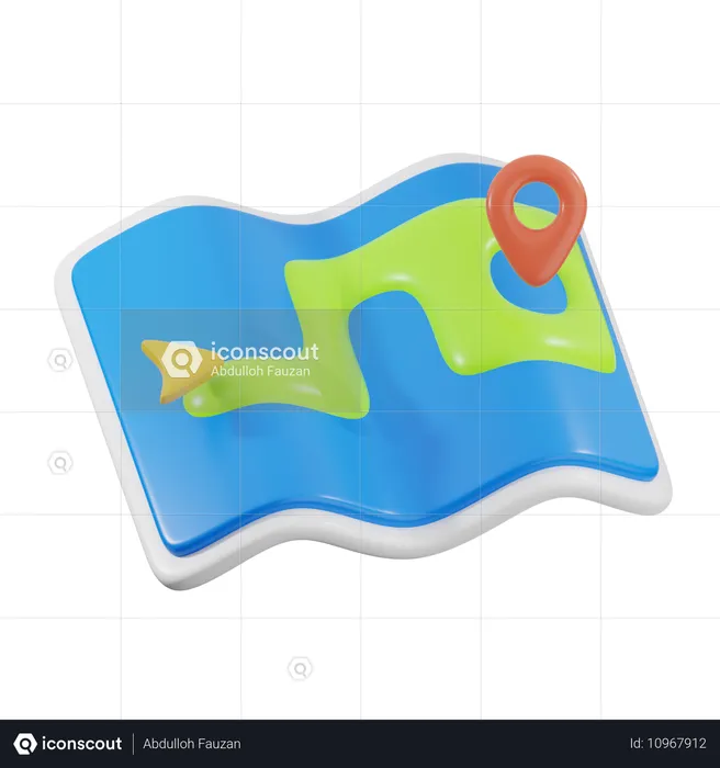 Mapa  3D Icon