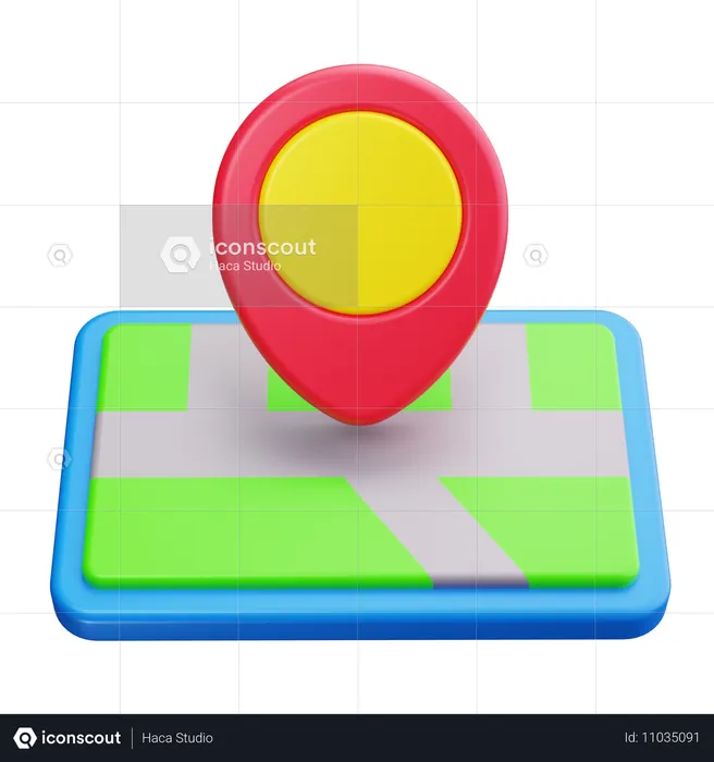 Mapa  3D Icon