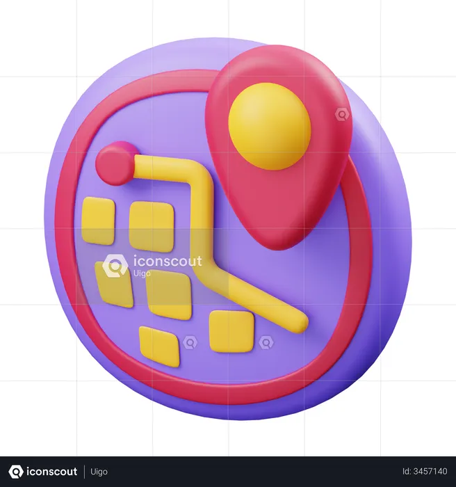 Mapa  3D Icon
