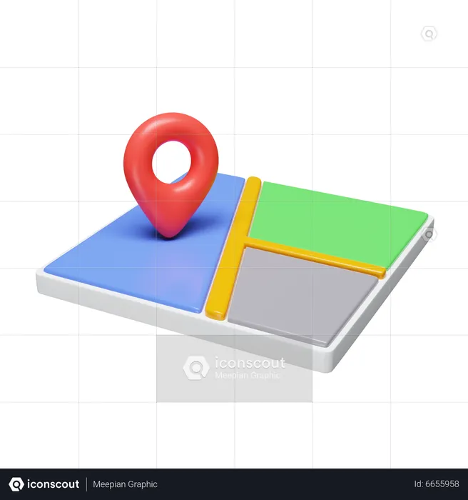 Mapa  3D Icon