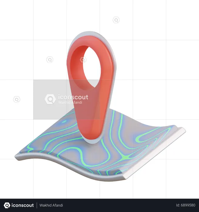 Mapa  3D Icon
