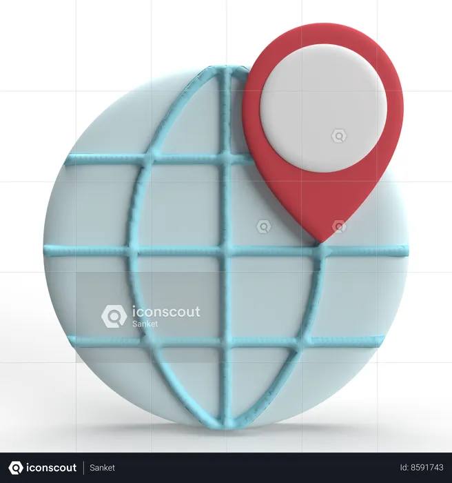 Mapa mundial  3D Icon