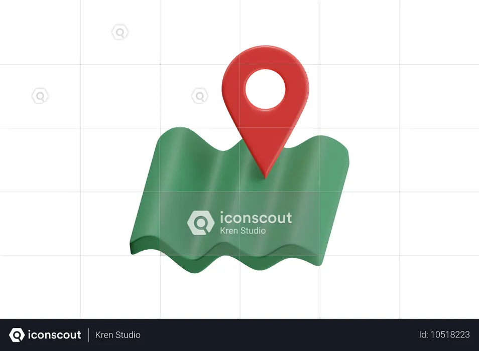 Localização dos mapas  3D Icon