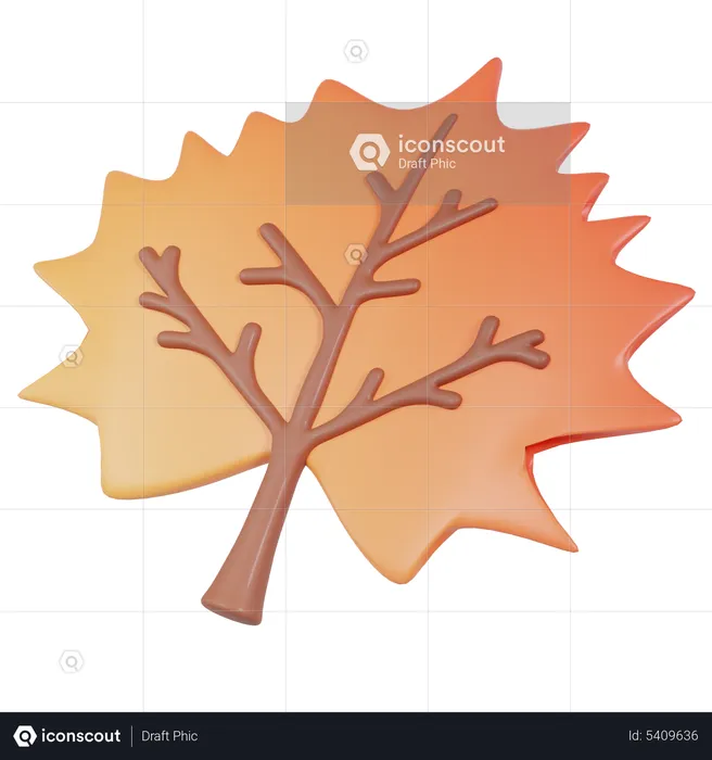 Maple Leaf  3D Icon