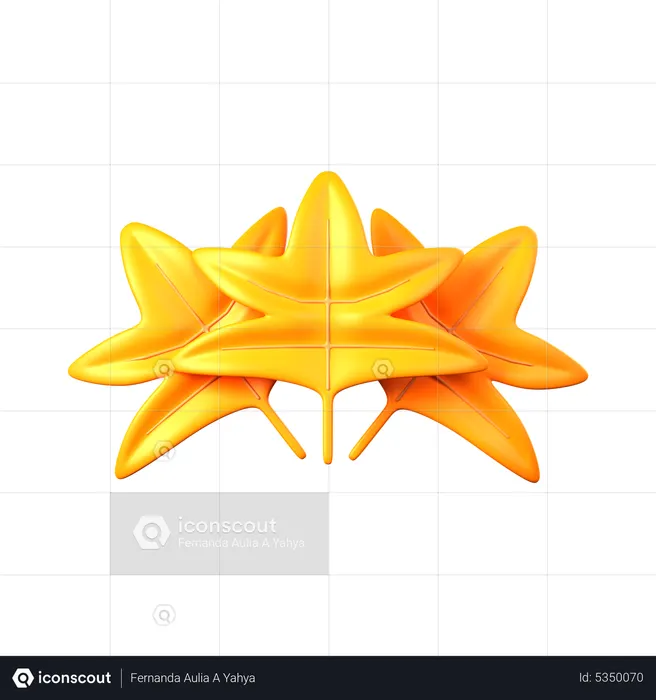 Maple Leaves  3D Icon