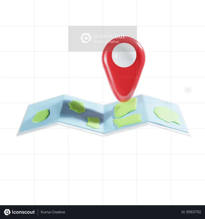 Maps  3D Icon