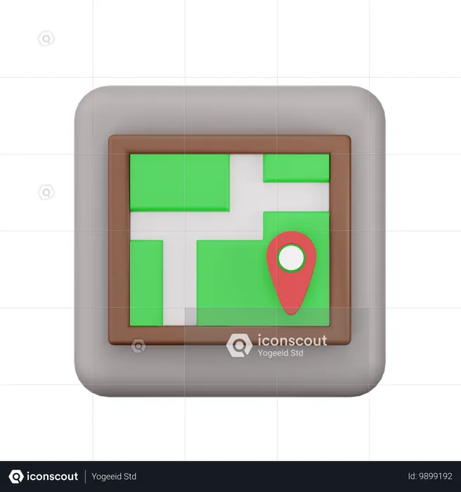 Maps  3D Icon