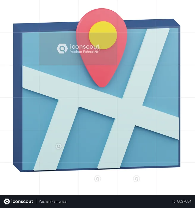 Maps  3D Icon