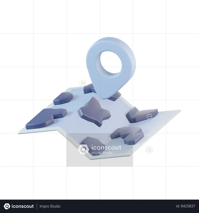 Maps  3D Icon