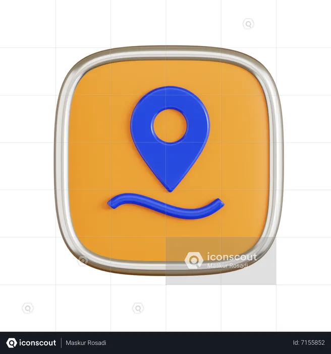 Maps  3D Icon