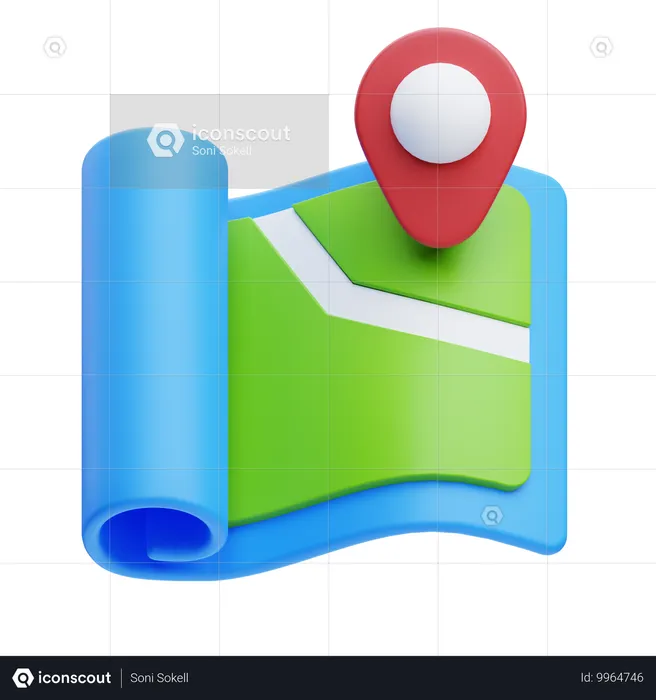 Maps  3D Icon