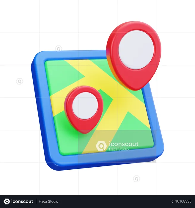 Maps  3D Icon