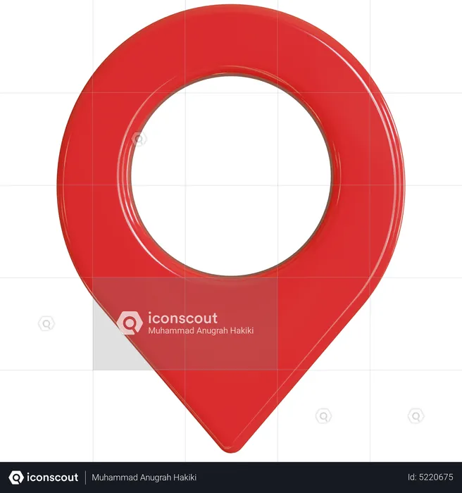 Maps pin  3D Icon