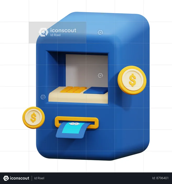 Máquina ATM  3D Icon