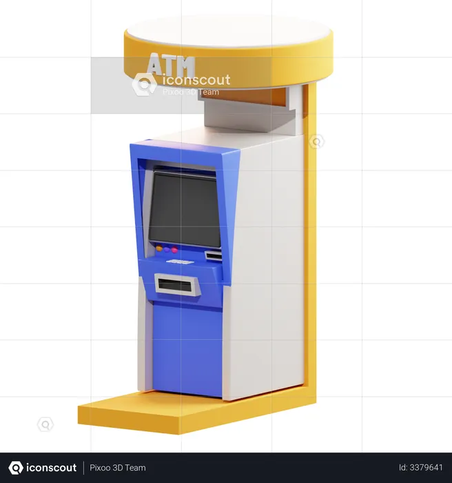 Máquina ATM  3D Illustration