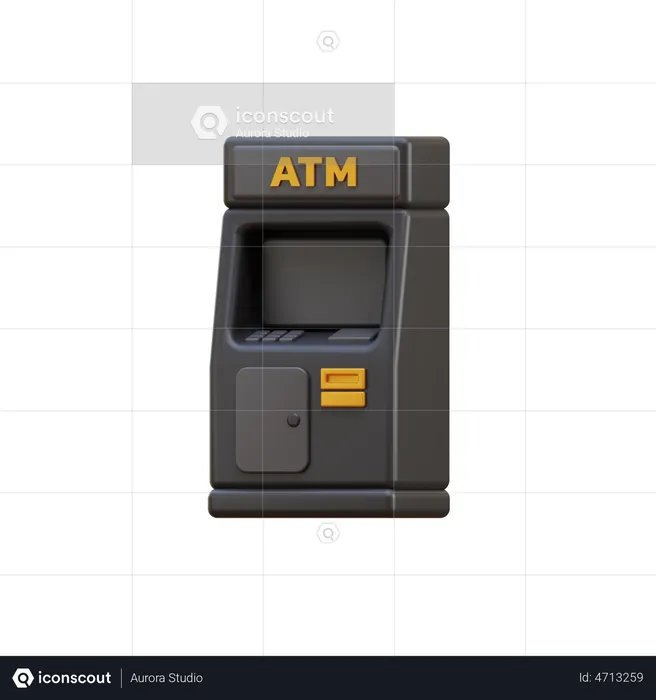 Máquina ATM  3D Illustration