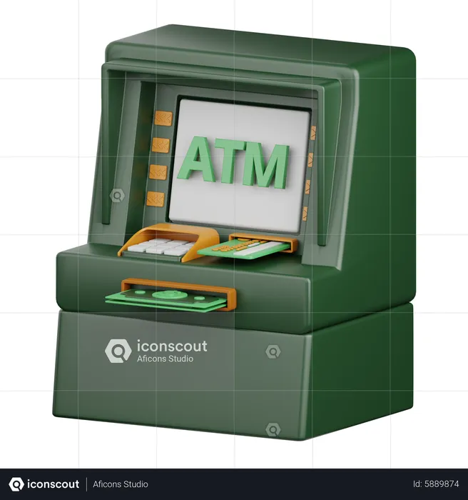 Máquina ATM  3D Icon