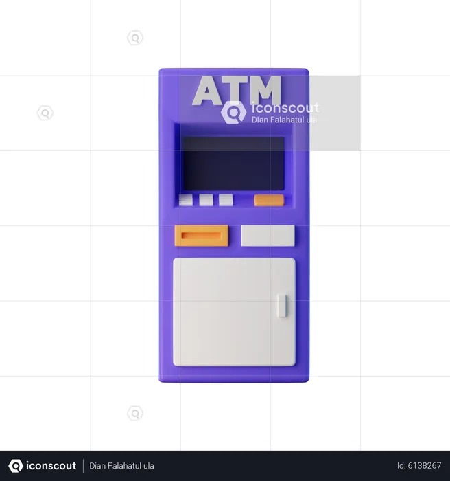 Máquina ATM  3D Icon