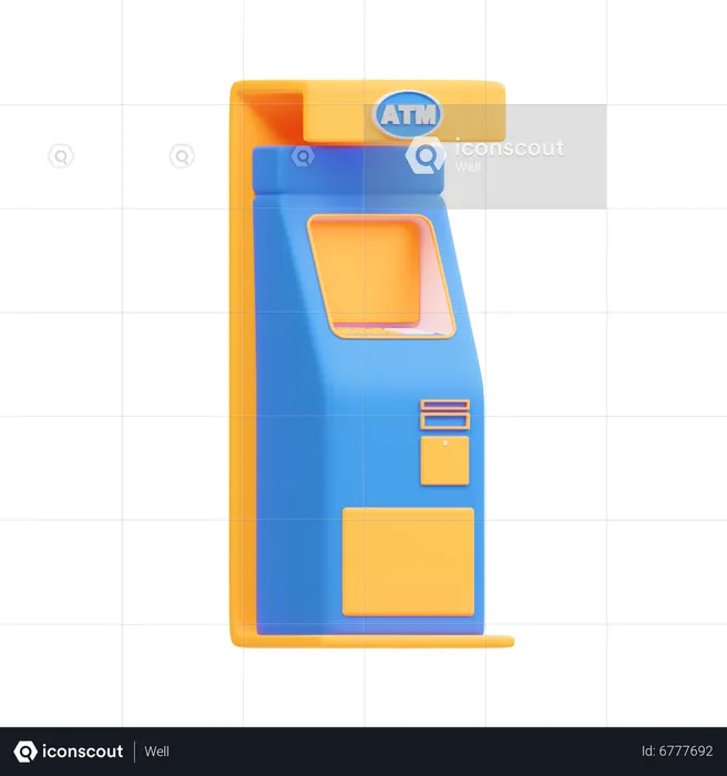 Máquina ATM  3D Icon