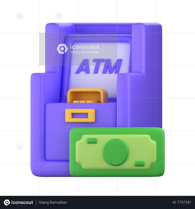 Máquina ATM  3D Icon