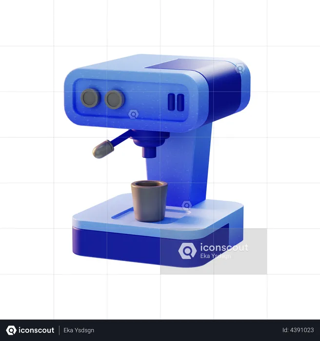 Máquina de café  3D Illustration